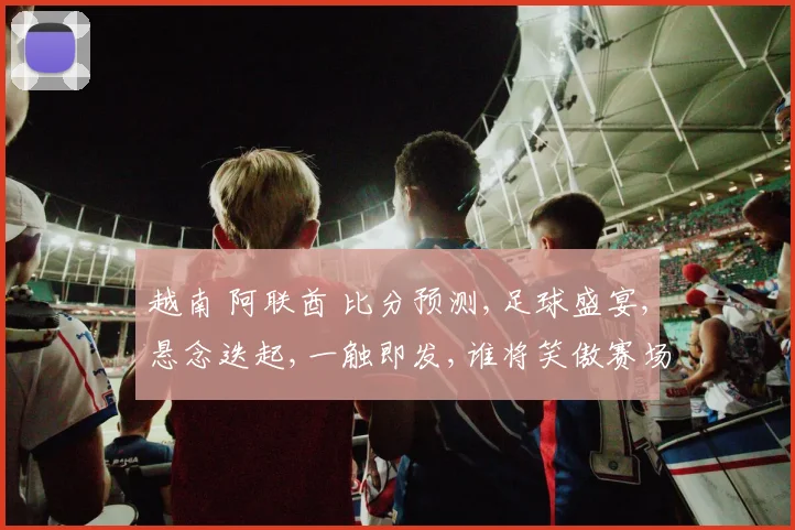 越南 阿联酋 比分预测,足球盛宴,悬念迭起,一触即发,谁将笑傲赛场